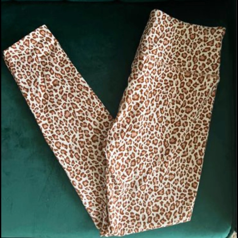 New Leopard Print Yoga Lounge Pants Small